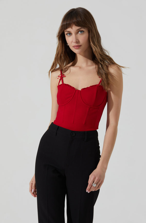 astr the label Adana Bow Detail Bustier Top