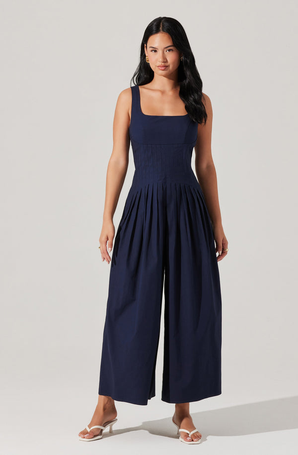 astr the label Aeryn Pleated Wide Leg Jumpsuit