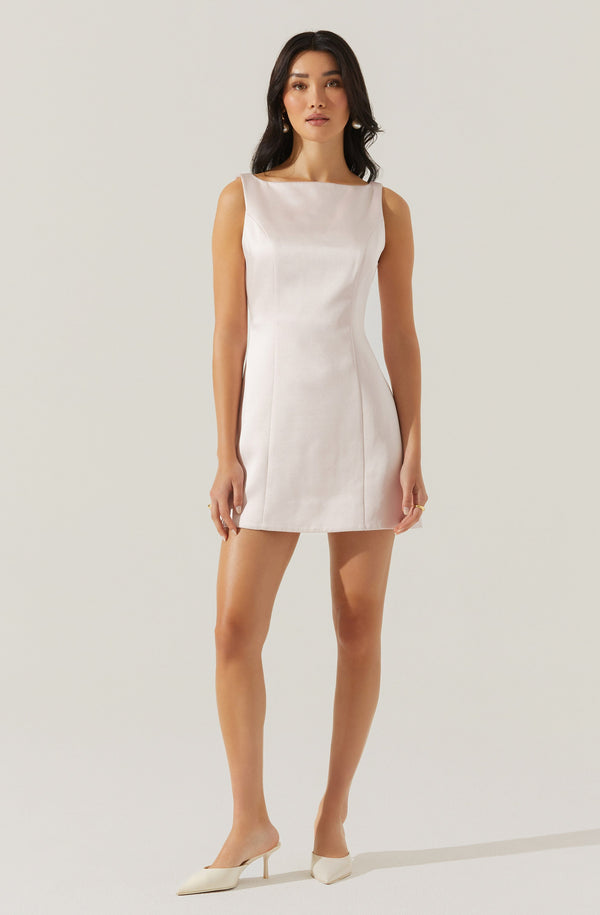 astr the label Alisanne Satin Mini Dress