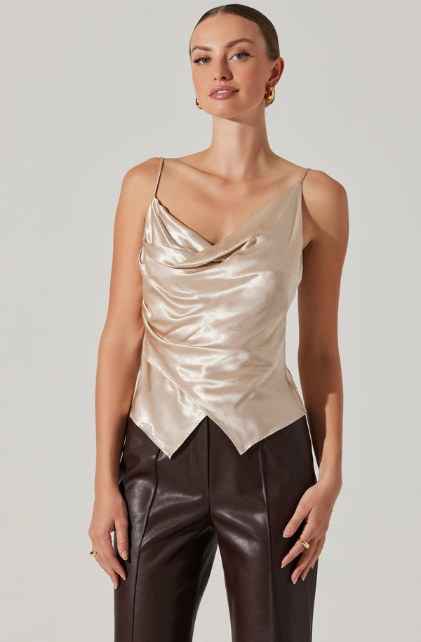 astr the label Alithea Draped Satin Top