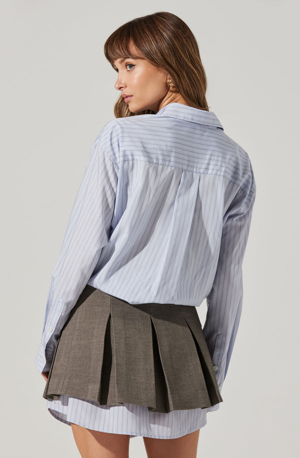 Astr The Label Allister Mixed Media Mini Dress