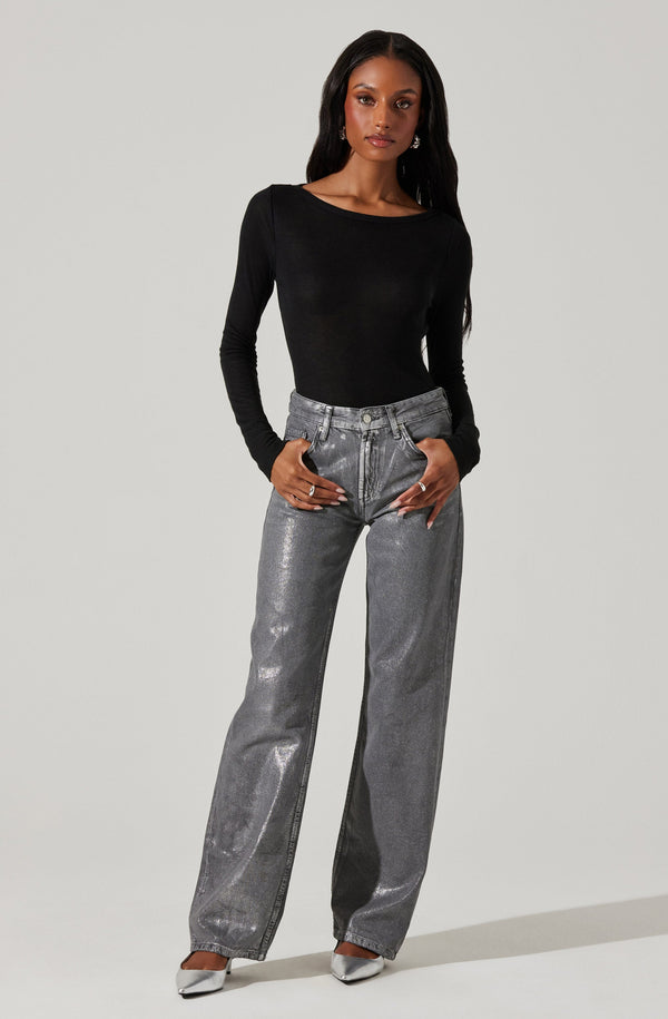 Astr The Label Alyn Long Sleeve Top