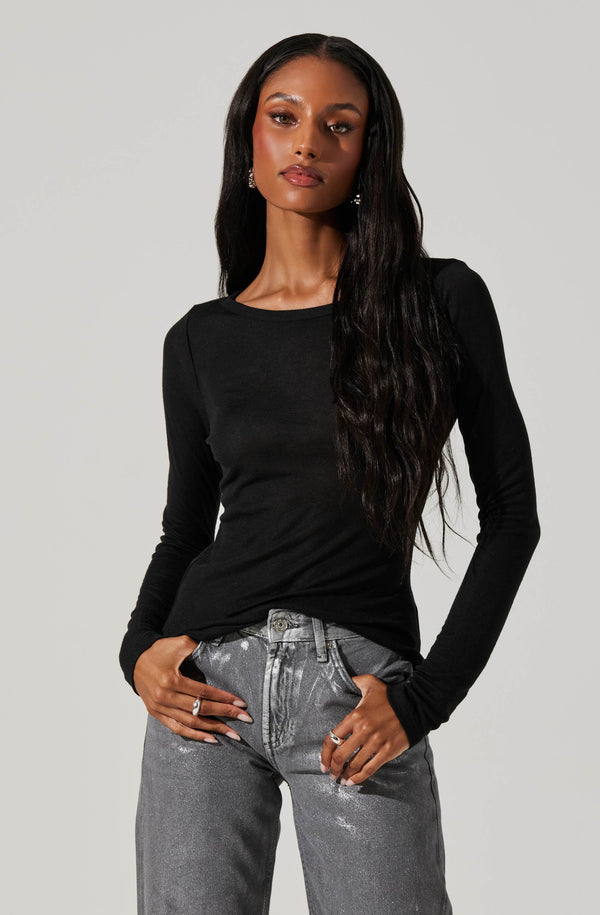Astr The Label Alyn Long Sleeve Top