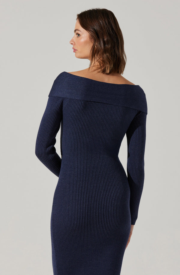 Astr The Label Annona Midi Sweater Dress