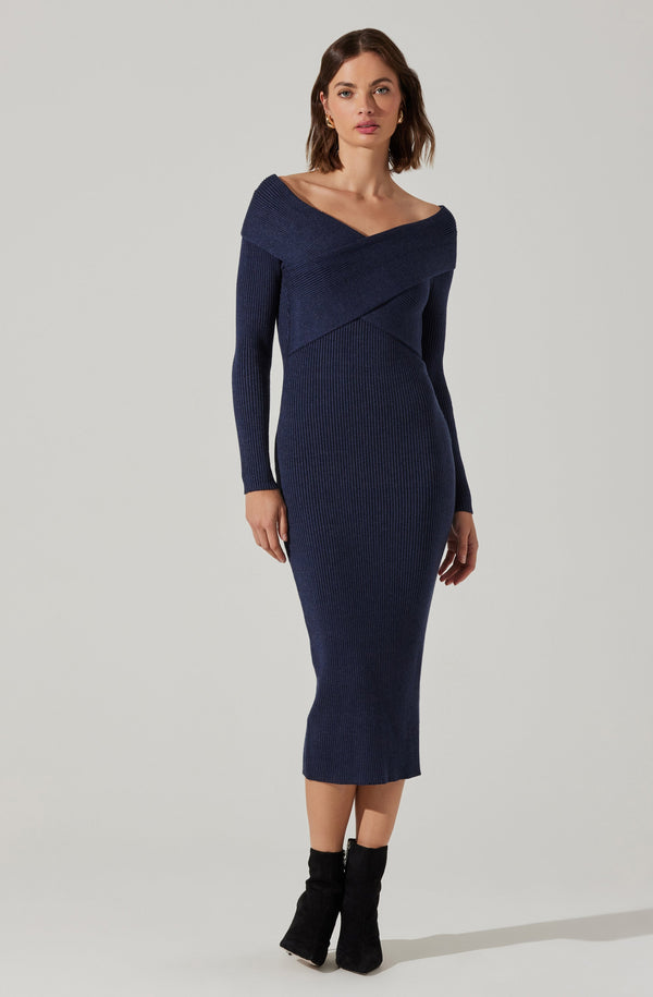 astr the label Annona Midi Sweater Dress