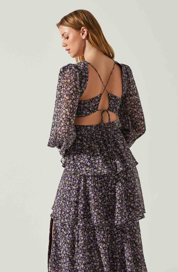 Astr The Label Anora Floral Tiered Maxi Dress