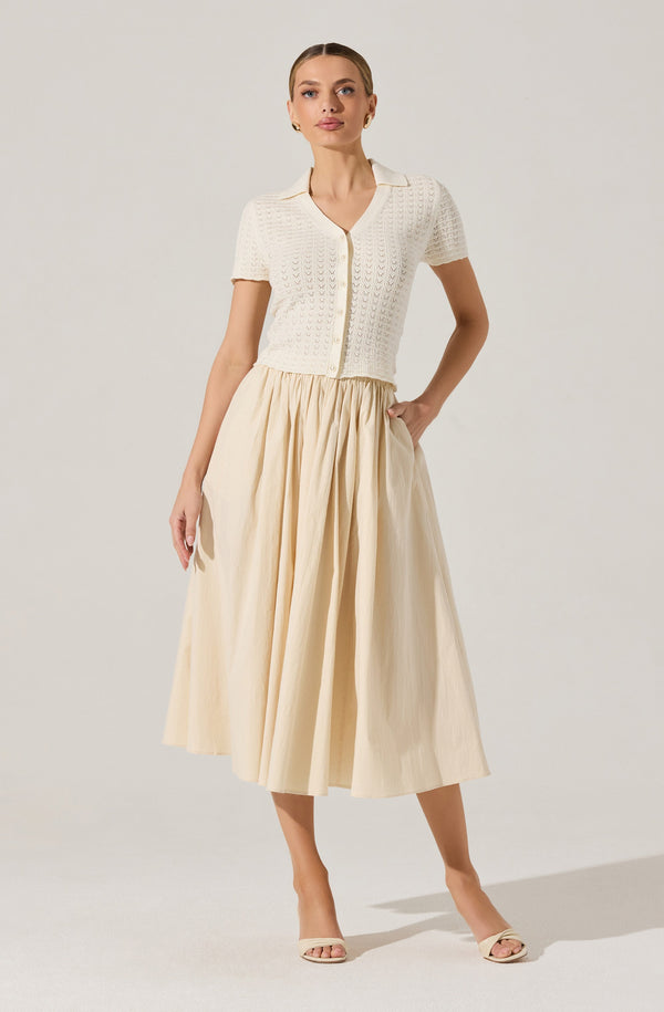astr the label Attwell Pleated Midi Skirt