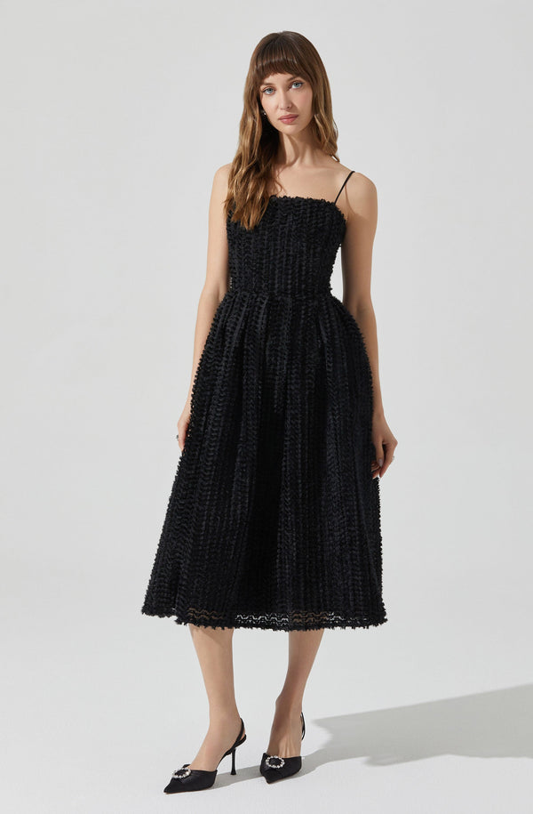 astr the label Avani Textured Midi Dress