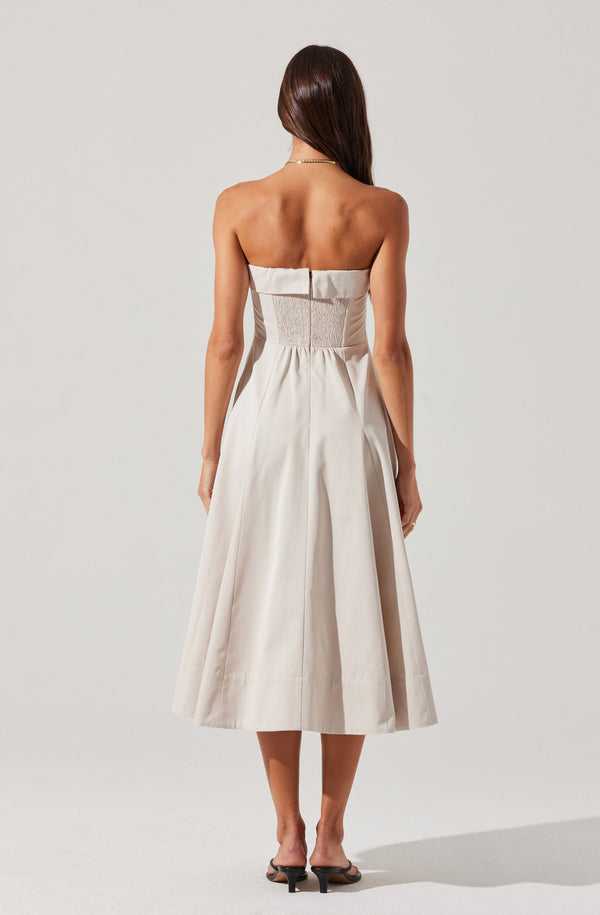 Astr The Label Ayeri Strapless Midi Dress