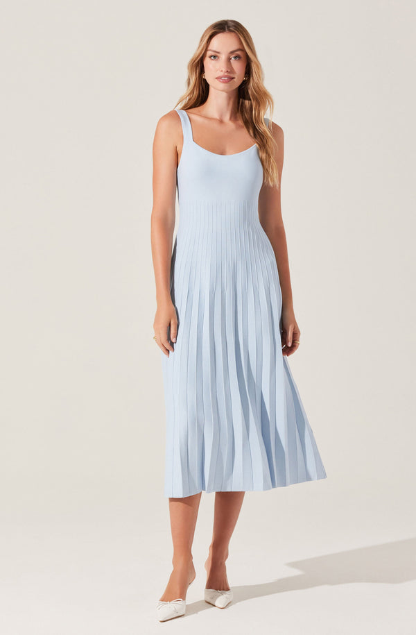 astr the label Aylin Pleated Midi Sweater Dress