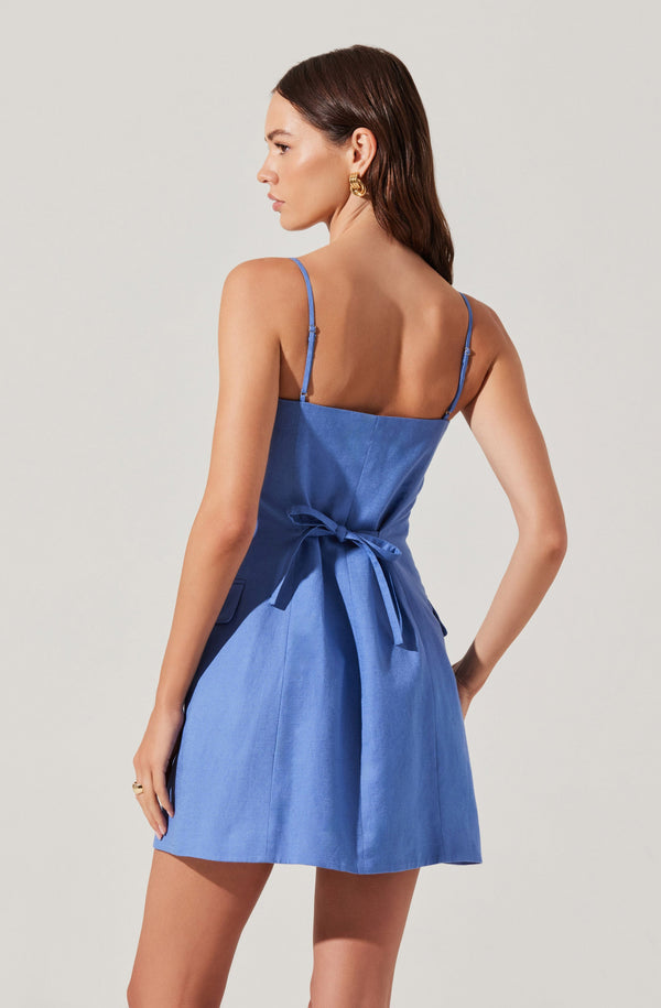 Astr The Label Azria Button-Front Wrap Dress