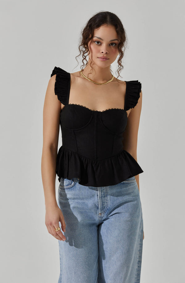 Astr The Label Baylin Peplum Top
