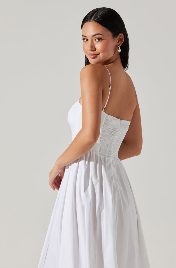 Astr The Label Bellamy Bustier Midi Dress