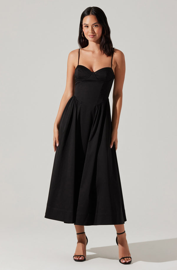 astr the label Bellamy Bustier Midi Dress