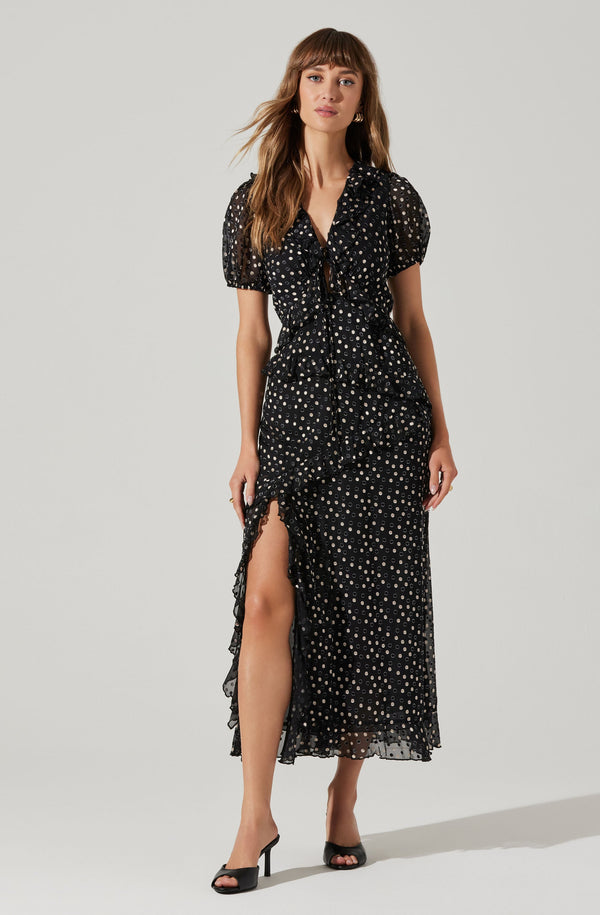 astr the label Bennet Polka Dot Midi Dress
