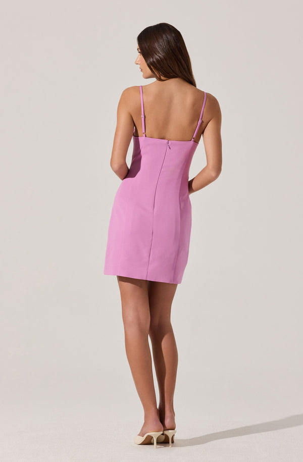 Astr The Label Bow Detail Bustier Mini Dress