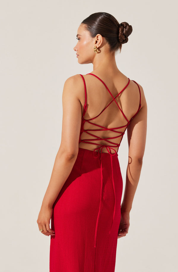 Astr The Label Brinda Wrap Midi Dress