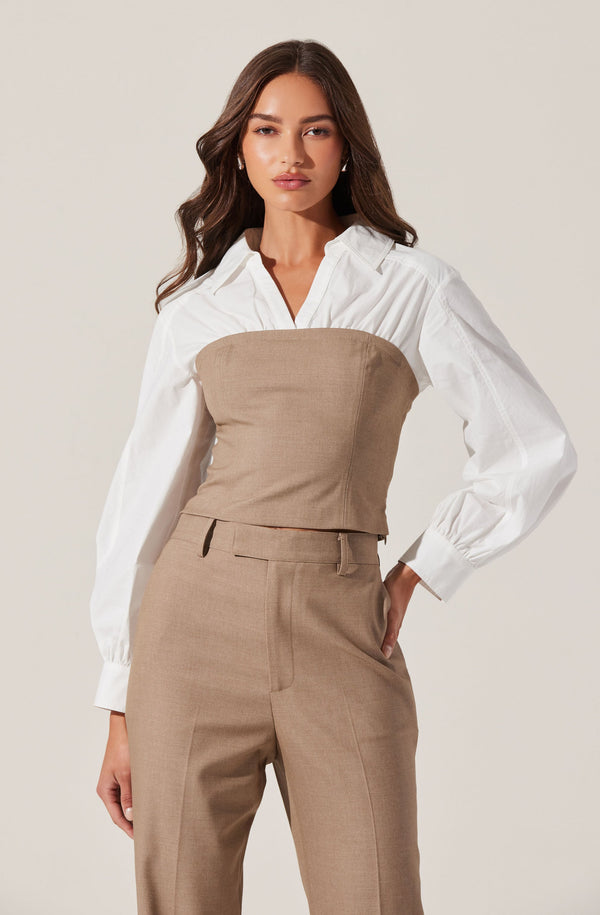 astr the label Brooks Layered Corset Top