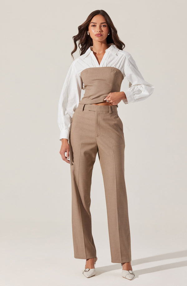 Astr The Label Brooks Pleated Tailored Pants