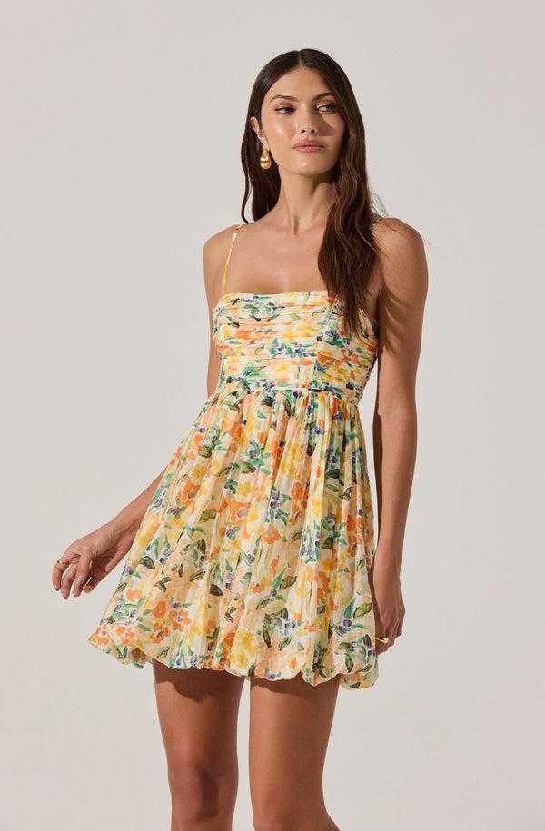 astr the label Bubble Floral Mini Dress