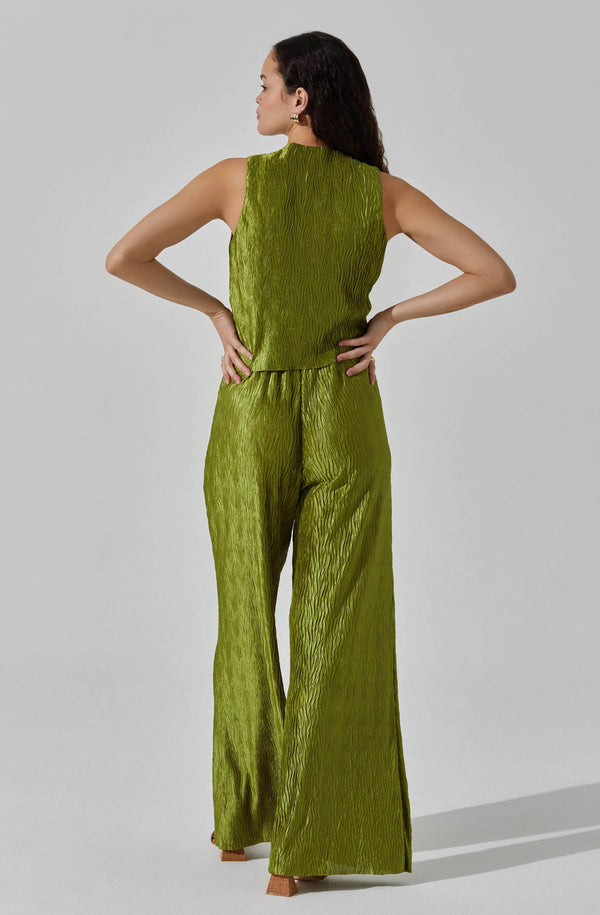 Astr The Label Button Up Plisse Vest