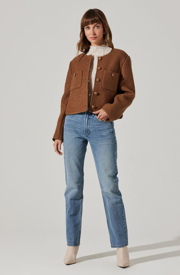 Astr The Label Calliope Wool Blend Jacket