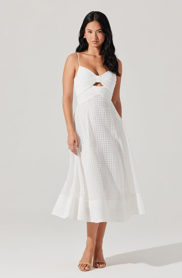 Astr The Label Celina Checkered Midi Dress