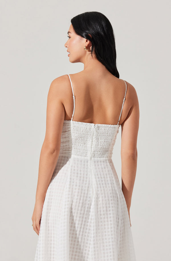 Astr The Label Celina Checkered Midi Dress