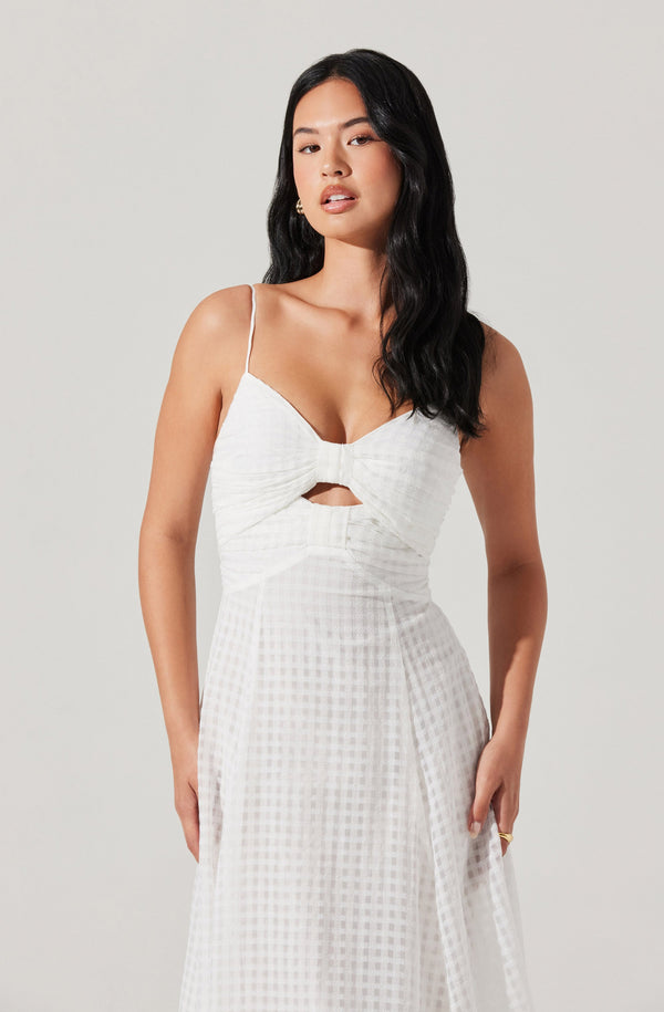 Astr The Label Celina Checkered Midi Dress