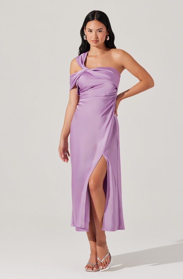 astr the label Cersei One Shoulder Midi Dress