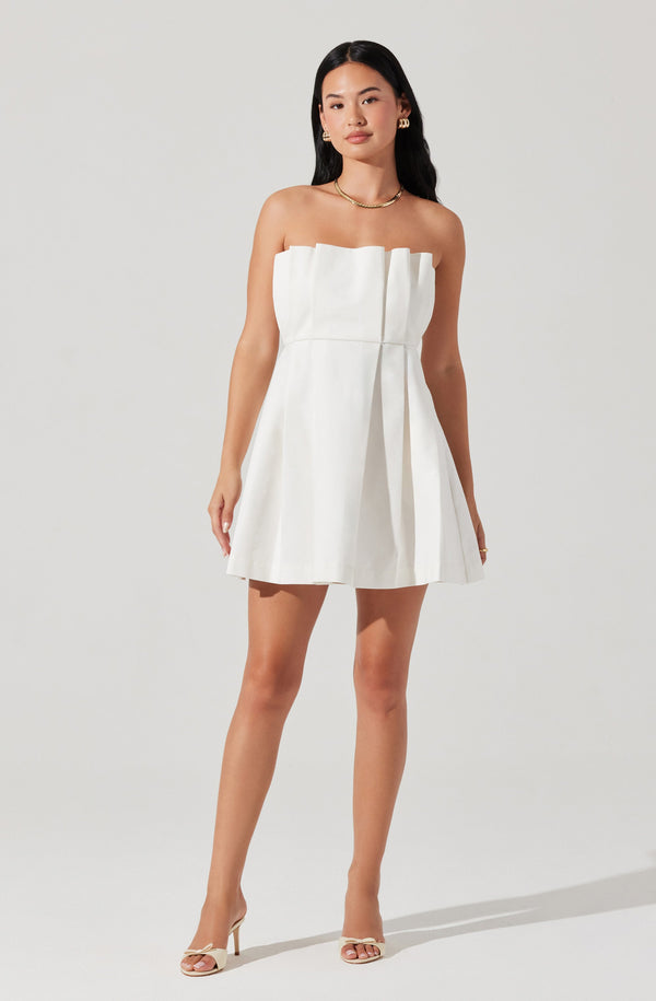 astr the label Clemira Pleated Mini Dress