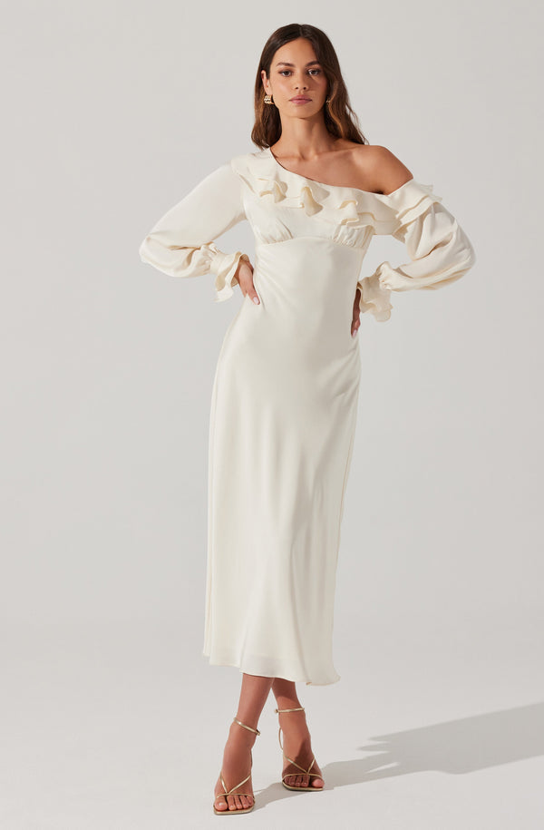 astr the label Coraline Satin Midi Dress