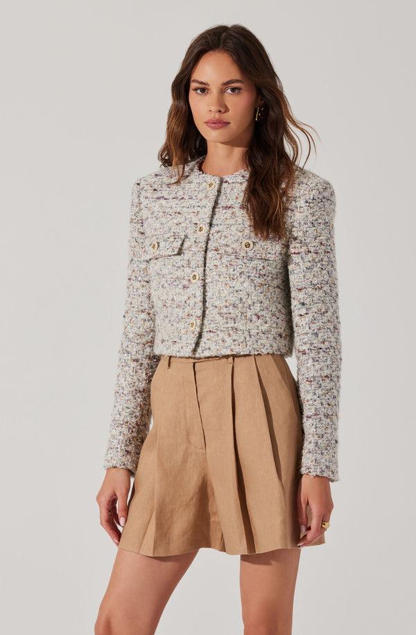 astr the label Covina Cropped Tweed Jacket