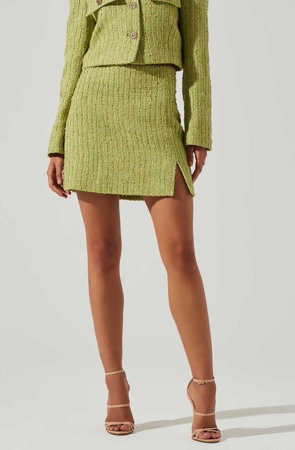 Astr The Label Covina Tweed Mini Skirt