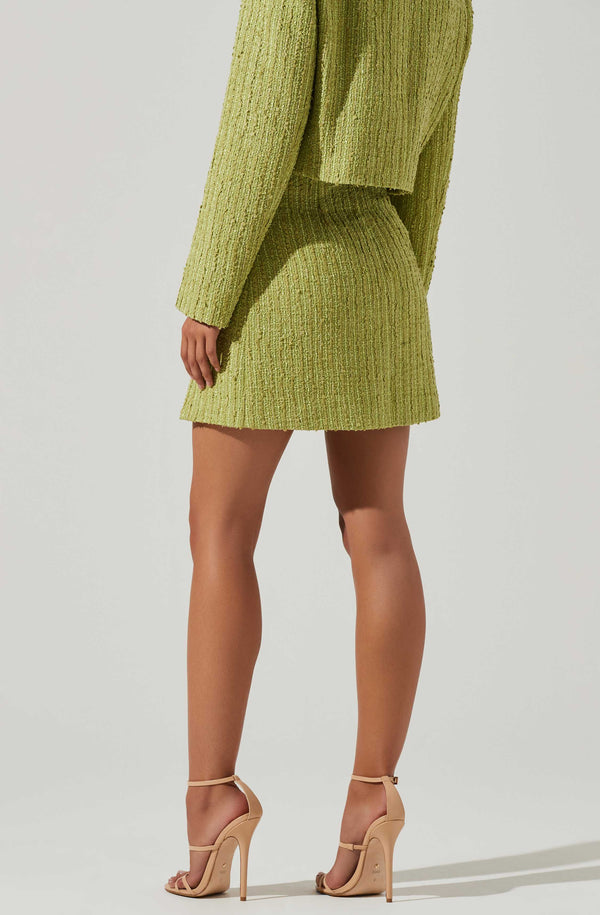Astr The Label Covina Tweed Mini Skirt
