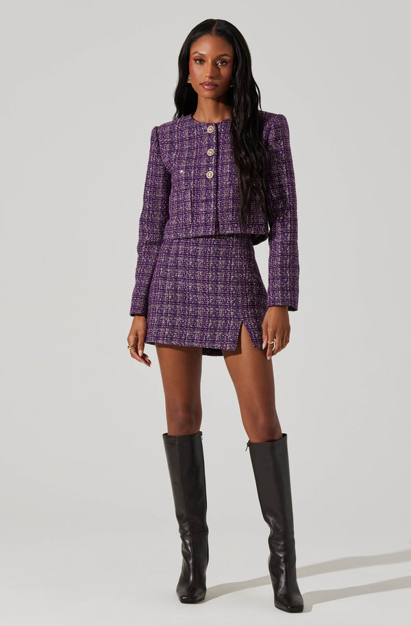 astr the label Covina Tweed Mini Skirt