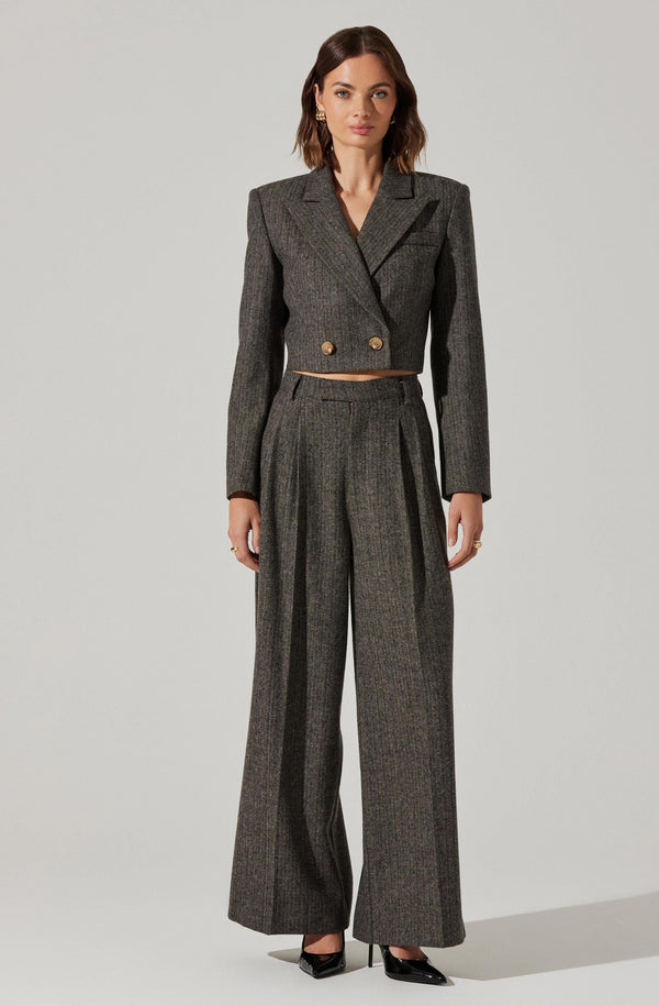 Astr The Label Dawson Cropped Blazer