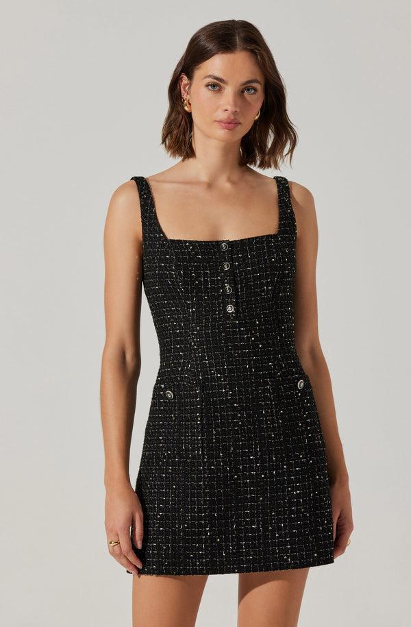 astr the label Deanna Tweed Mini Dress