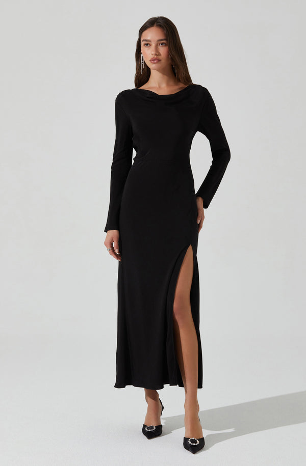 astr the label Decima Cowl Neck Maxi Dress