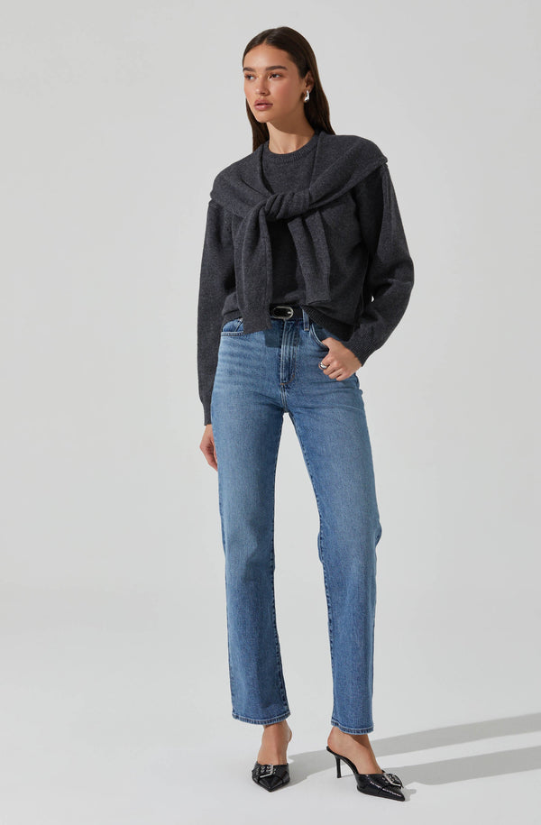 Astr The Label Delrin Double Layered Sweater