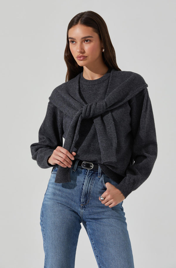 Astr The Label Delrin Double Layered Sweater