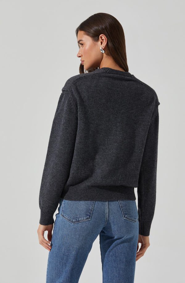 Astr The Label Delrin Double Layered Sweater