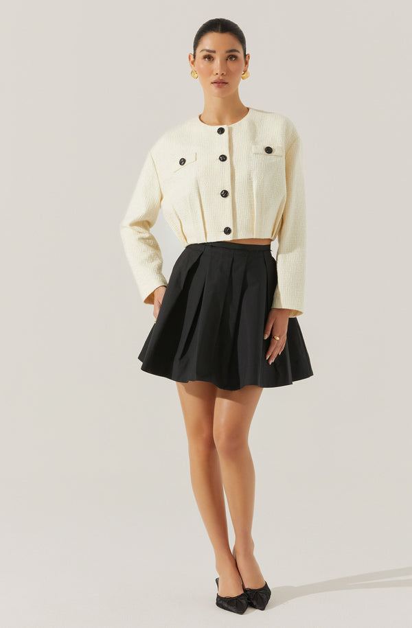 Astr The Label Edana Cropped Tailored Jacket