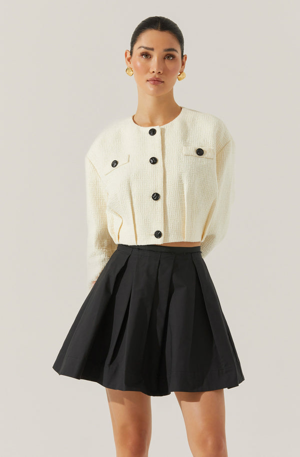 Astr The Label Edana Cropped Tailored Jacket