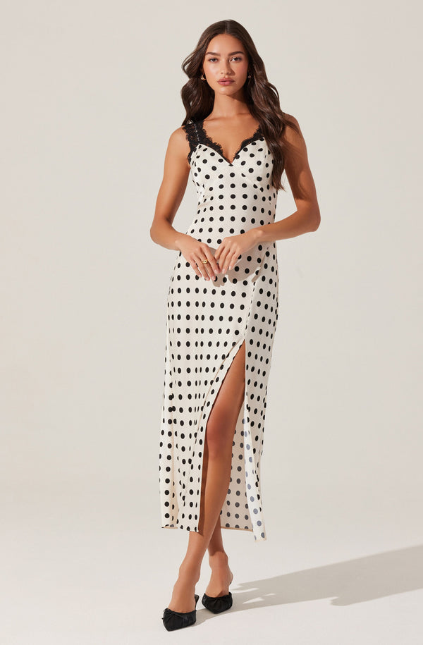 astr the label Eirene Polka Dot Midi Dress