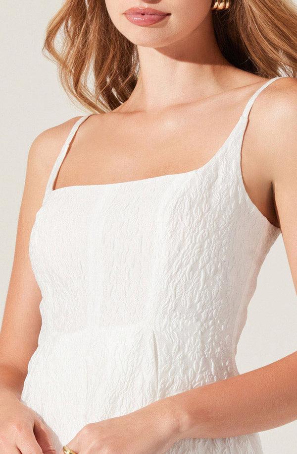 Astr The Label Ellie Jacquard Pleated Mini Dress