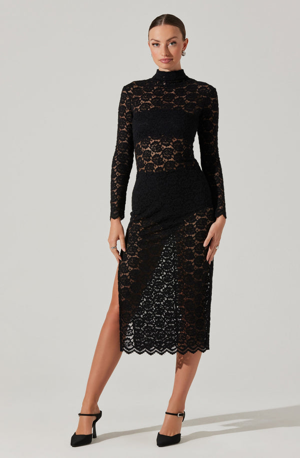 astr the label Elmy Lace Midi Dress