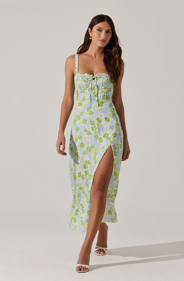 astr the label Elsie Floral Midi Dress