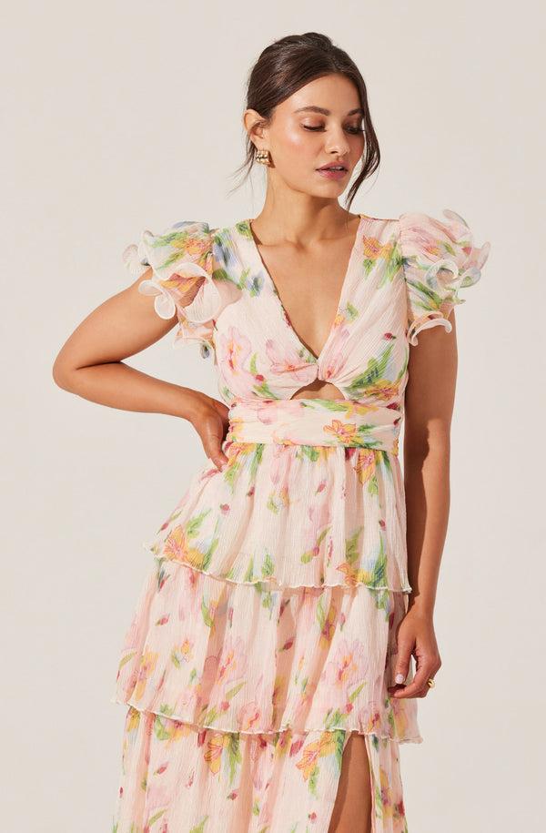 Astr The Label Emporia Floral Tiered Maxi Dress