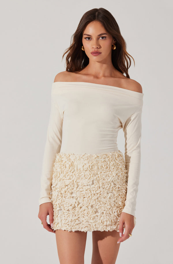 Astr The Label Ena Rosette Mini Skirt